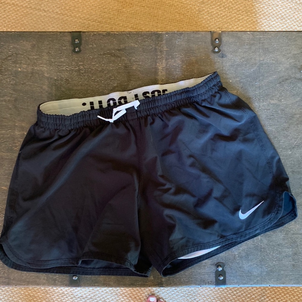 Black nike running shorts